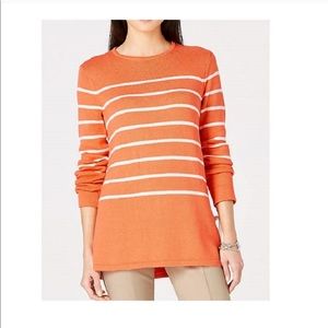 J.Jill- Stripe knit w/ side ties